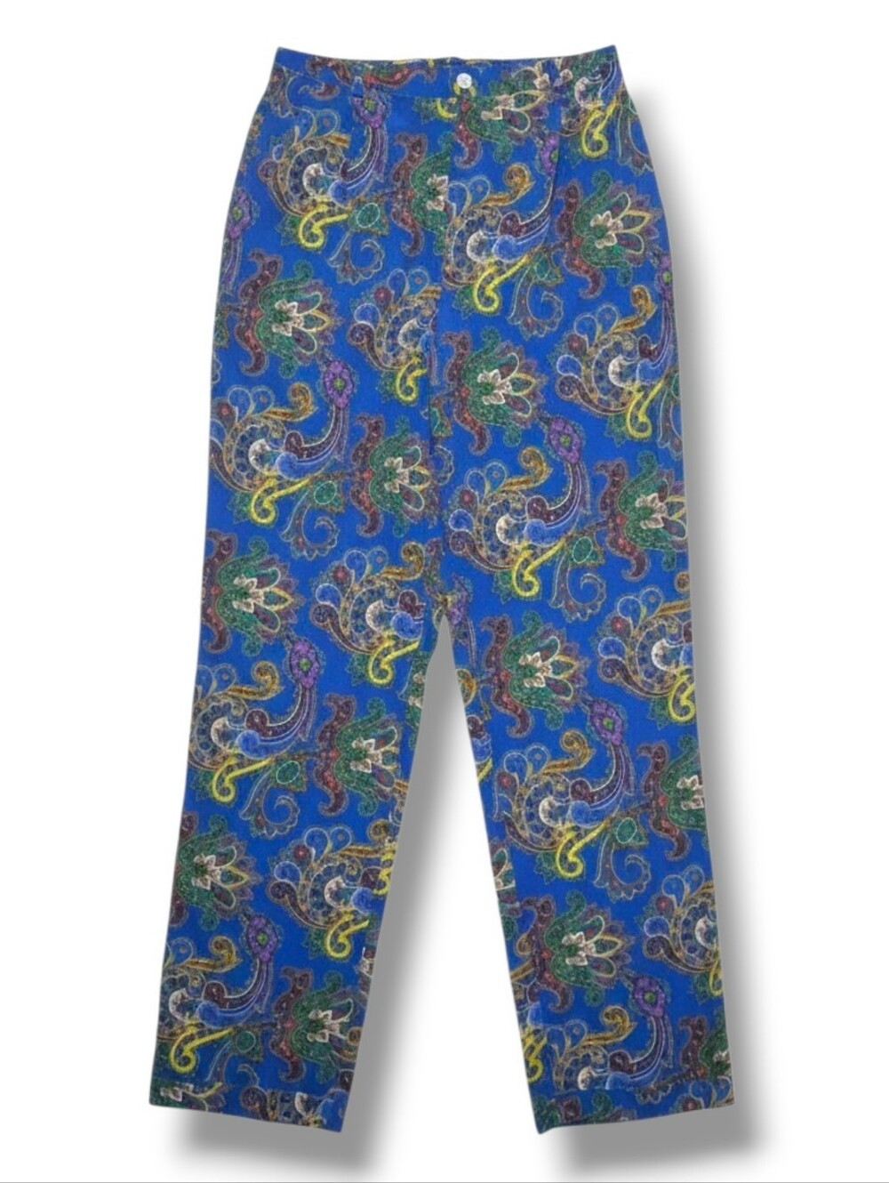 NWOT Ralph Lauren Purple Label Silk Paisely Pants, Size 8